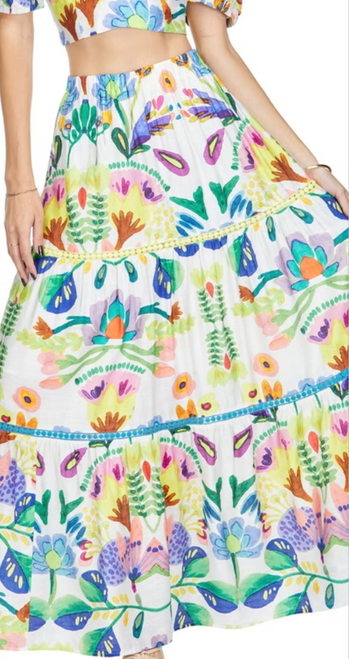 Island Art Maxi Skirt